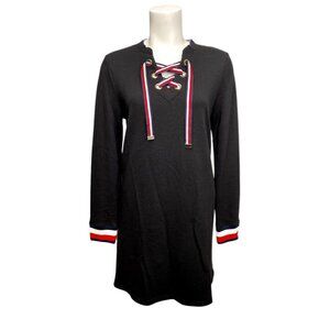 Tommy Hilfiger Sweatshirt‎ Sift Dress Small Blue Comfortable Soft V-Neck NWT